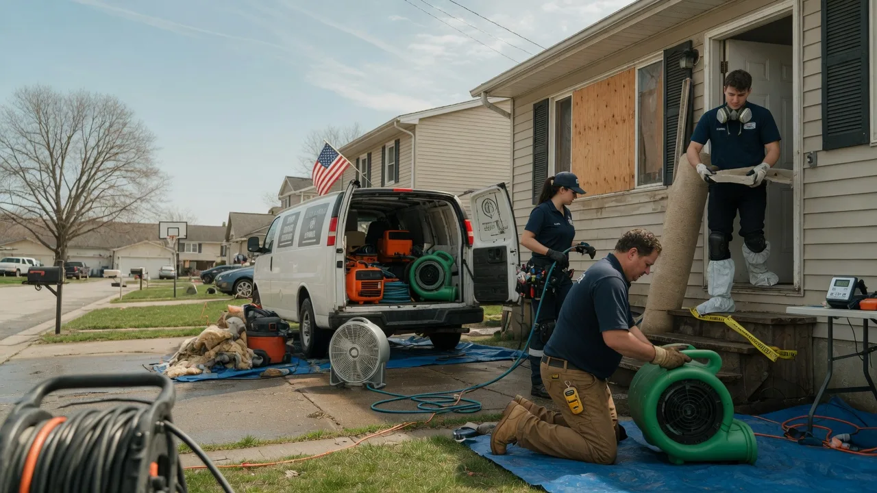 Water Damage Restoration in Dewitt, IL near me
